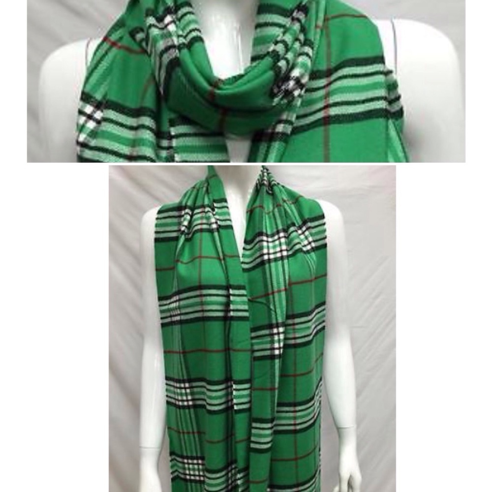 Cashmere Scarf Green - Picture 5 of 8